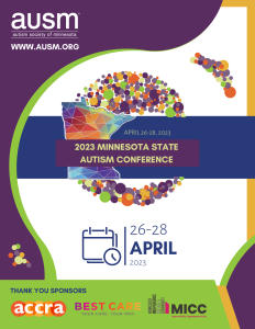 The cover of the 2023 Minnesota Autism Conference Program